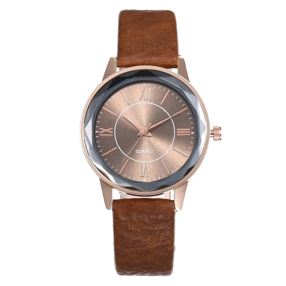 

Fashion Luxury Ladies Roman Scale Watch Simple Prism Glass Black Leather Strap Quartz Wrist Watch Female Student Clocks orologio