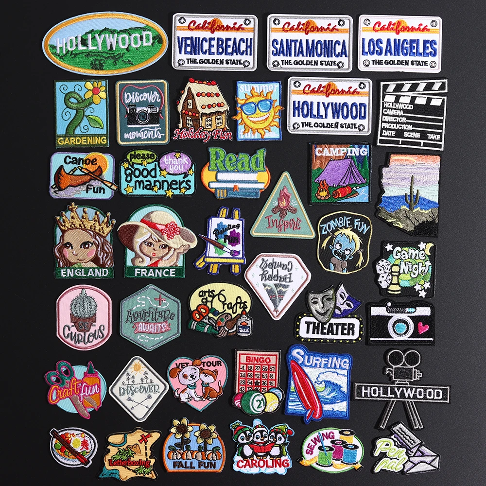 Высококачественные нашивки для камеры пленки одежды термоклейкие с надписью на