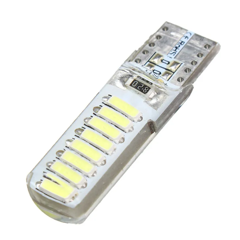 4 шт./лот 194 168 4014 16 SMD кремнезем светодиодный Авто супер яркий белый светильник для