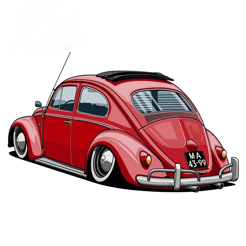 

Jptz13cm x 11cm creative surfboard for Beetle Car Sticker, waterproof and scratch resistant windshield decoration JP