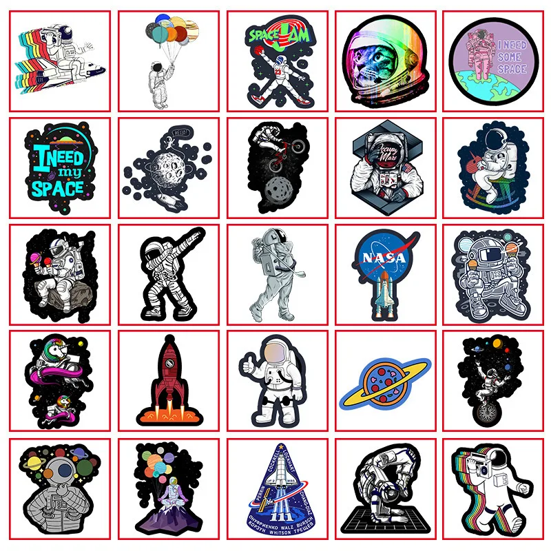 

50PCS Cute Waterproof Stickers Toys Snowboard Laptop Luggage Fridge Guitar Graffiti Waterproof Sticker Kid Classic Toy