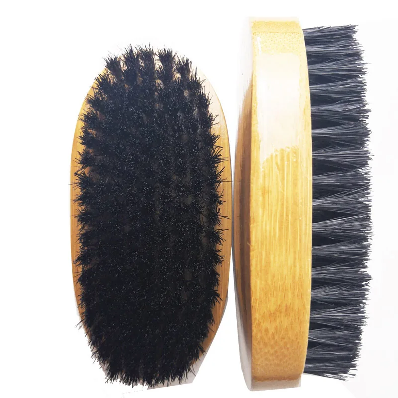 

New Eco Friendly Boar Bristle Men's Shaving Brush Portable Barber Natural Bamboo Beard Brush For Facial Cleaning Mustache Tools