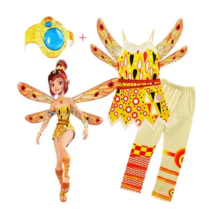 Детские костюмы на Хэллоуин, комплект одежды Mia и Me, костюм для косплея Mia, Детский костюм на день рождения, карнавальную одежду для девочек