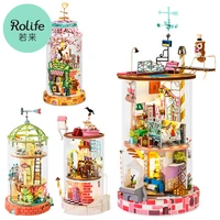 robotime doll house mysterious world furniture miniature diy 3d wooden miniaturas dollhouse children toys gifts for girlfriends