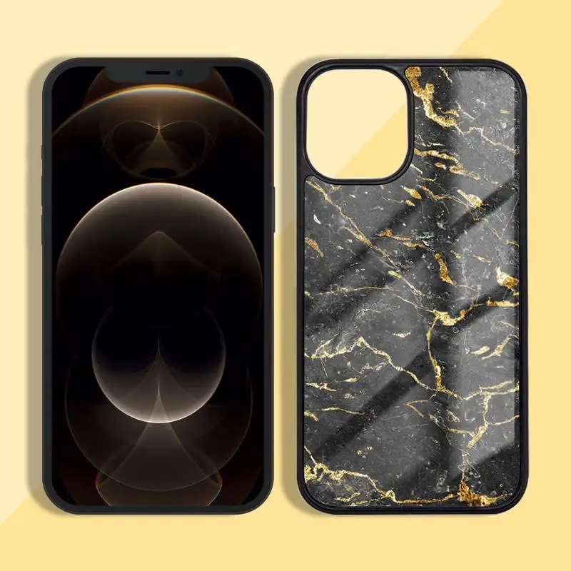 

Colorful Gold Marble Pattern Phone Case Silicone TPU+PC For iPhone 11 12 mini Pro MAX 5 6 7 8 Plus Samsung Note20 10 Plus S7 8