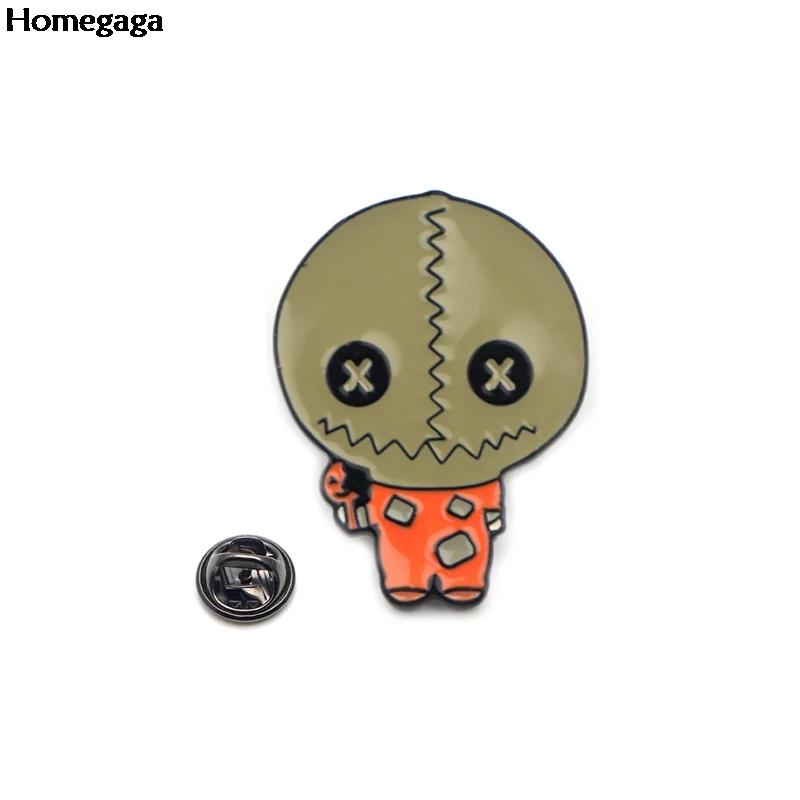 Homegaga фокус или лечение Хэллоуина цинковый сплав галстук значки для рубашки сумки