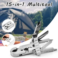 15 in 1 multitool fold pocket folding knife pliers screwdriver men edc tool outdoor survival for camping hiking equipment tools