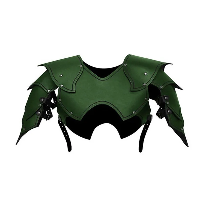 Костюм для косплея средневекового эльфа женский кожаный жилет с бретелями и