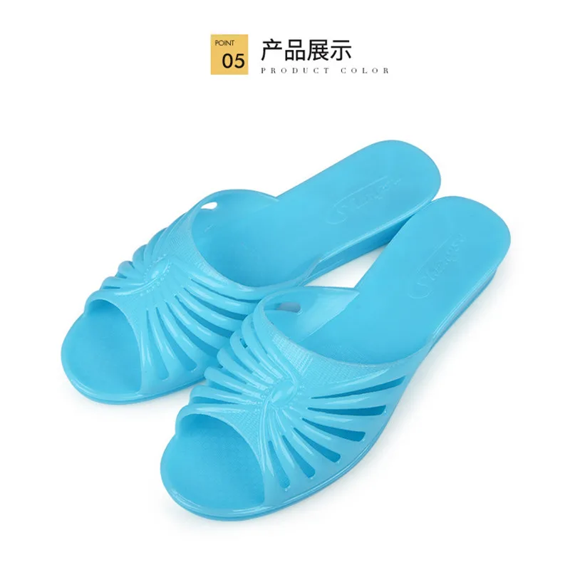 

2021 European and sk American ladies' home non-slip transparent waterproof slippers 1794