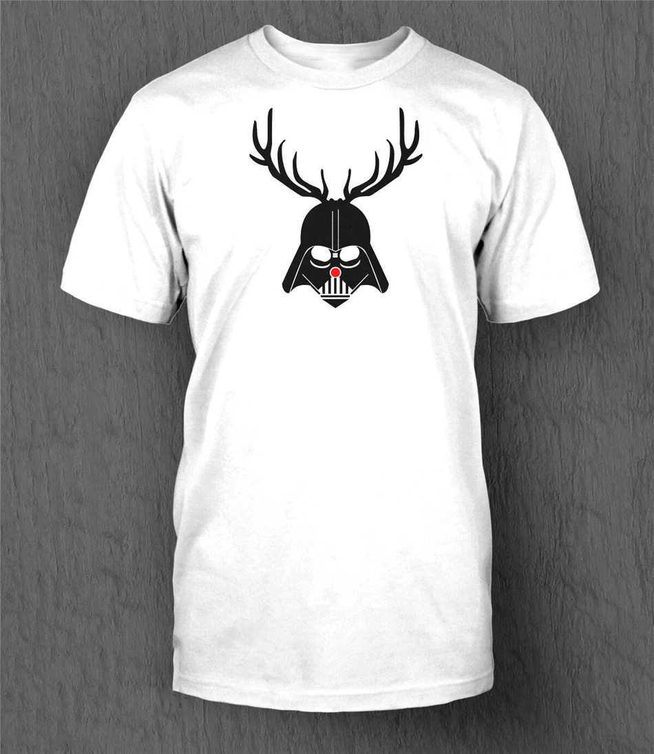 Футболка Звездные войны Рождественский топ Дарта Вейдера Мужская забавная
