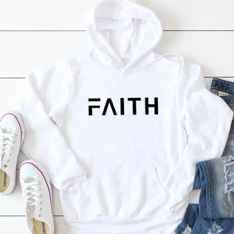 

Худи Faith Новое поступление, забавные повседневные топы унисекс из 100% хлопка, христианская одежда, религиозный пуловер, худи, топы с Иисусом
