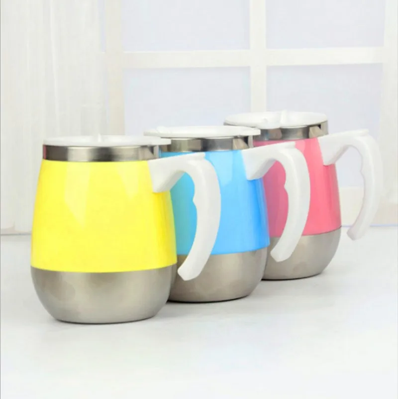 Стакан для воды из нержавеющей стали чашка пары большая живота с крышкой