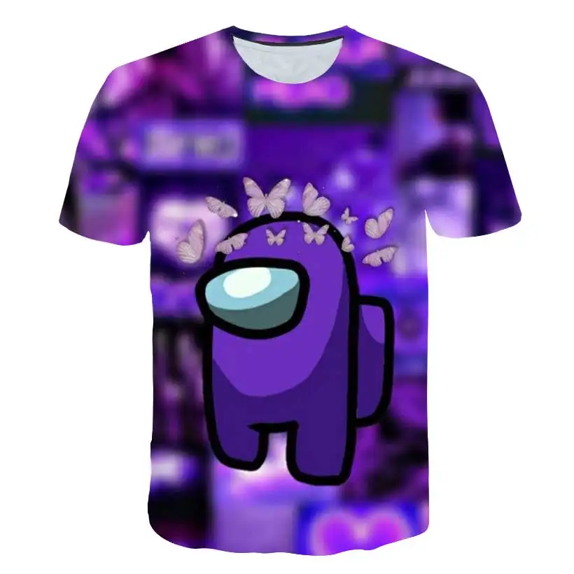 

Among us 3D Casual Boys clothes printed T- shirt For Girls Kids clothes summer T shirt Fashion street cartoon Children's Wear