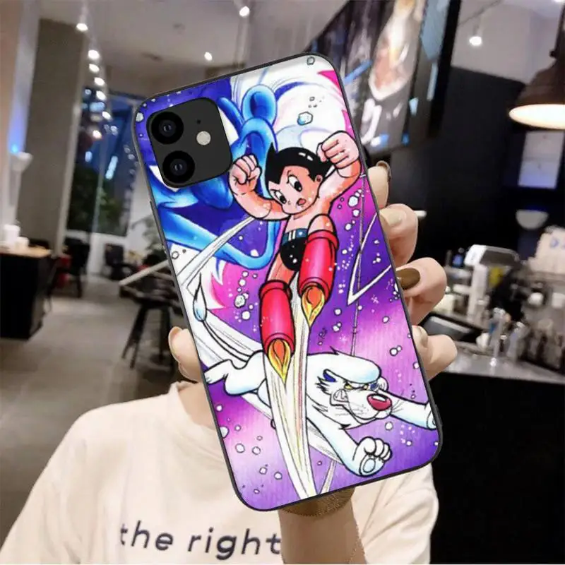 

0 Astro Boy Black TPU Phone Case For Iphone 6 6s 7 8 Plus XR X XS 11 12 Pro Mini Max