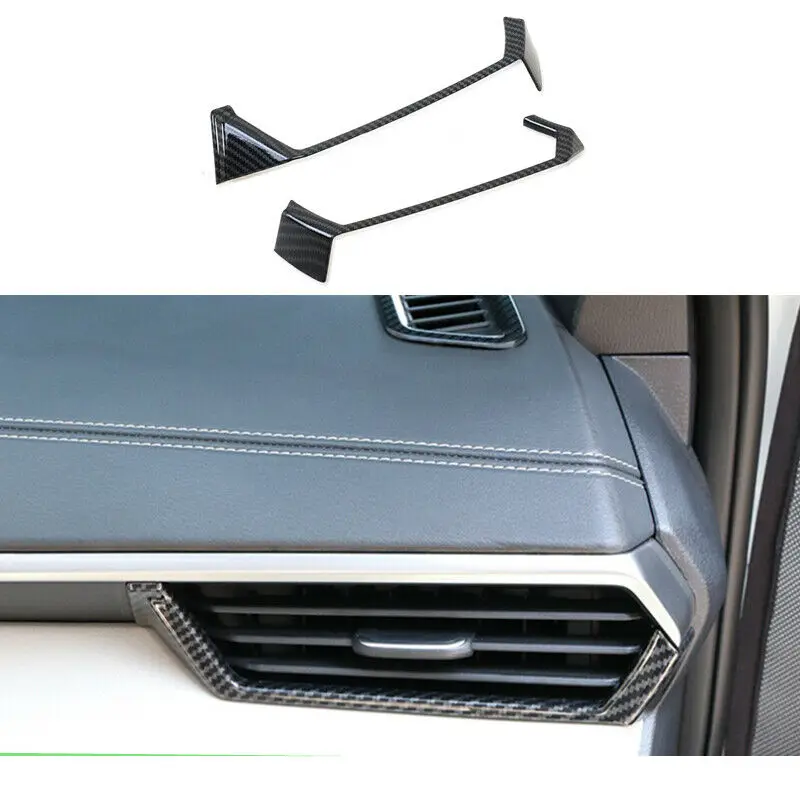 

6Pcs Car ABS Carbon Fiber Interior Decoration Trim Mouldings Cover for Nissan Altima 2019-2020 Auto Interior Sticker Chromium