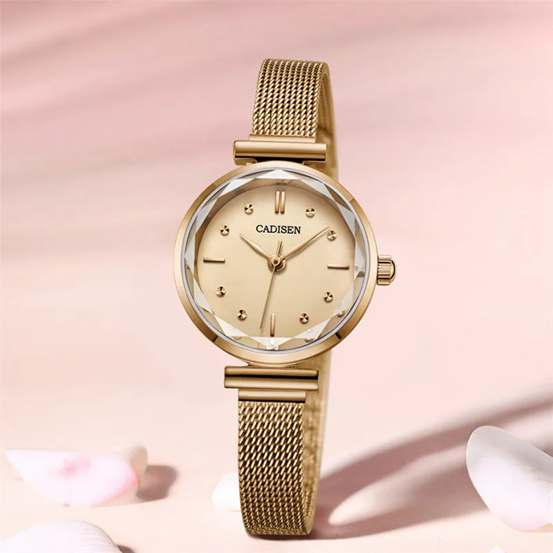 2020 New Luxury Women Watch CADISEN Fashion Quartz Stainless Steel Gold Strap Women Wrist Watches Relojes Mujer Gifts Female enlarge