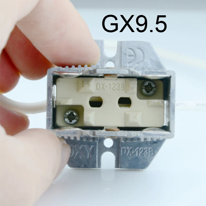 GX9.5 Цоколь лампы 150 Вт 200 Вт 250 Вт 575 Вт 1000wGX9. 5 GY9.5 G9.5 Bi pins держатели ламп, HMI MSD MSR HTI CSR галогенный HID светильник патрон - Цвет: GX9.5