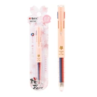 mg 3 colors in 1 gel pen 0 5mm sakura new cute kawaii color extra fine pens black blue red ink for school supplies stationery