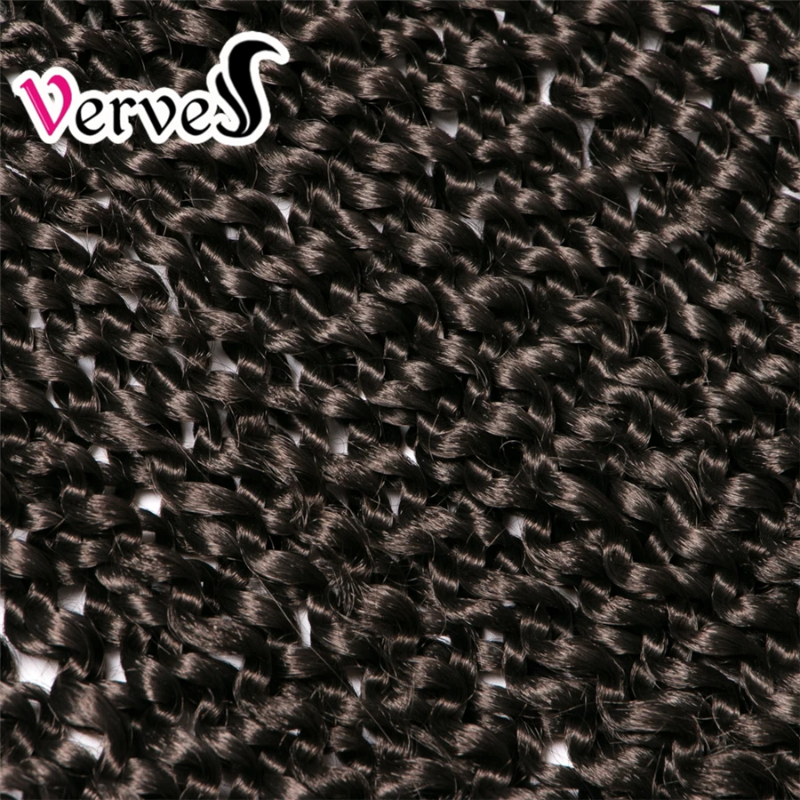 

VERVES Crochet Braid Hair Synthetic 18 inch Marley Braid Ombre Braiding Hair Extentions 22 strands/pcs Passion bug,blonde,black