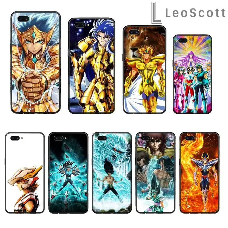 

Saint Seiya Nostalgia cool Anime Phone Case For OPPO R9 R11 R15 R17 RENO Realme S PLUS Normal 2z 3 5 C2 pro Cover Funda Shell