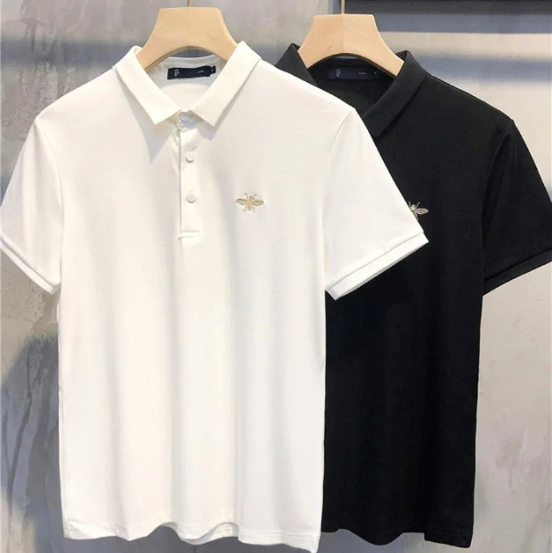 

Summer Hot Sell Polo Shirt Men's Fashion Letter Printing Short Sleeve Men's Polo New Arrivals Fashion Brand Polo Shirt Men's