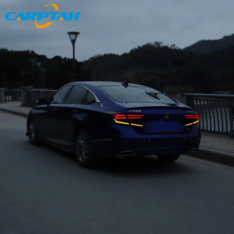 Автомобильный Стайлинг задний фонарь задние фонари для Honda Accord 10 задний фонарь DRL+ Динамический сигнал поворота+ обратный+ тормозной светодиодный