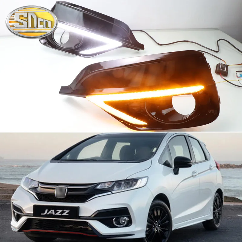 Для Honda Jazz Sport 2018 2019 дневной ходовой светильник LED DRL противотуманная фара передний