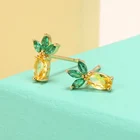 Женские серьги-гвоздики с кристаллами