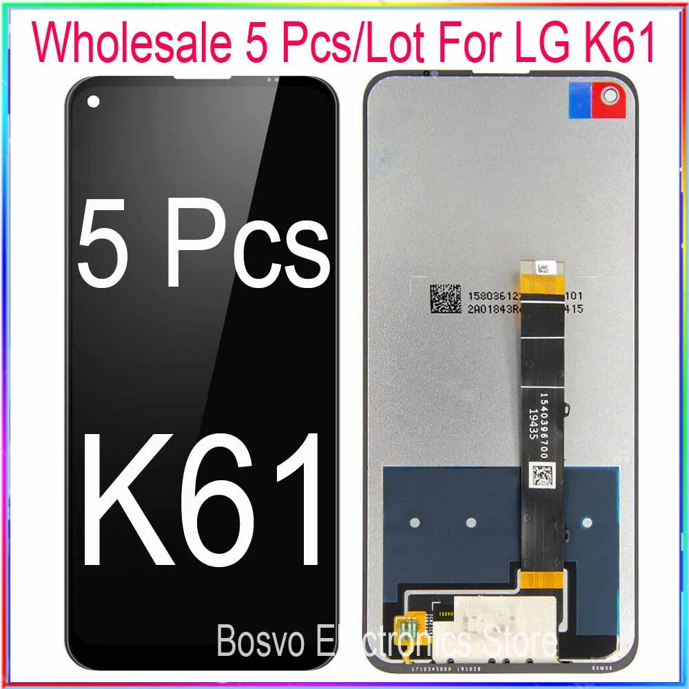 Pantalla LCD para LG K61, montaje de digitalizador t&aacute;ctil lmq630eaw, venta al por mayor, 5 unids/lote-0
