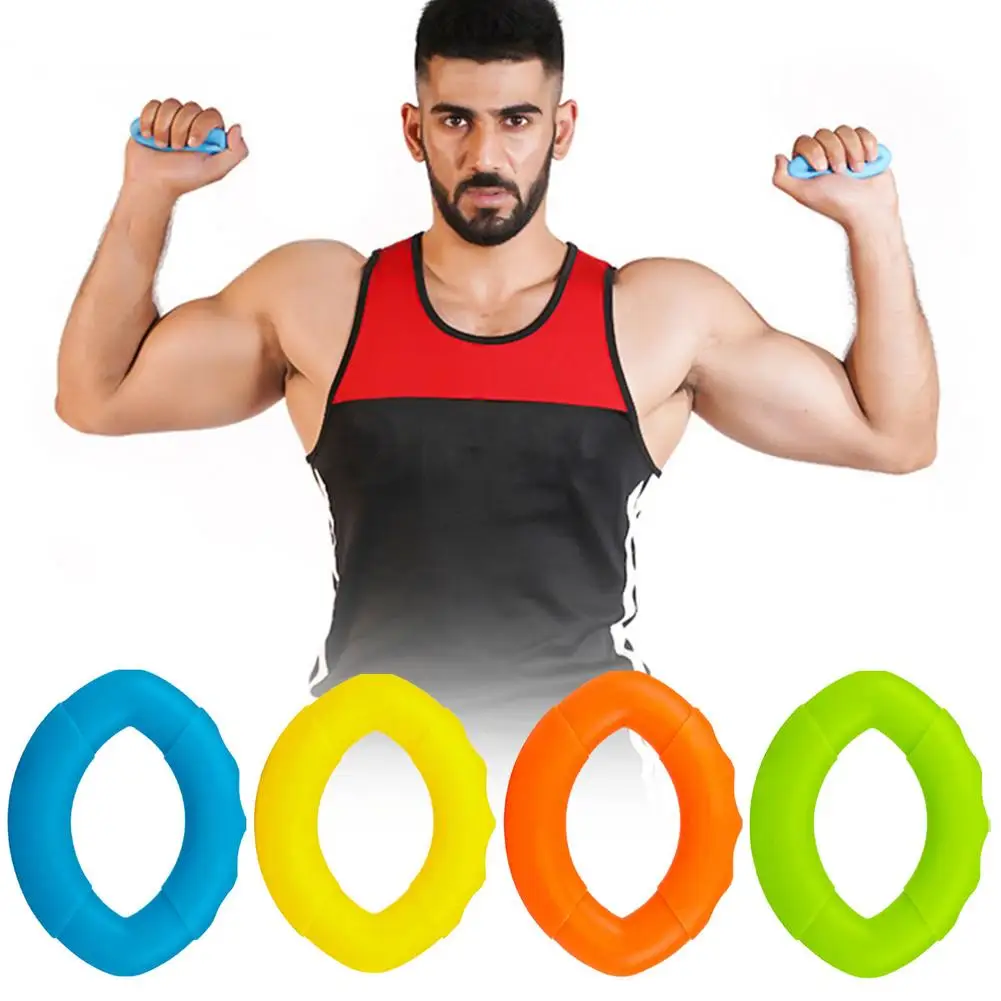 

Strength Hand Grip Ring Muscle Power Training Rubber Ring Fitness Body Building Carpal Expander Training Finger Ring