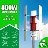 800w wind turbine free energy windmill vertical axis wind turbine generator alternative 12v 24v 48v low rpm for home farm use