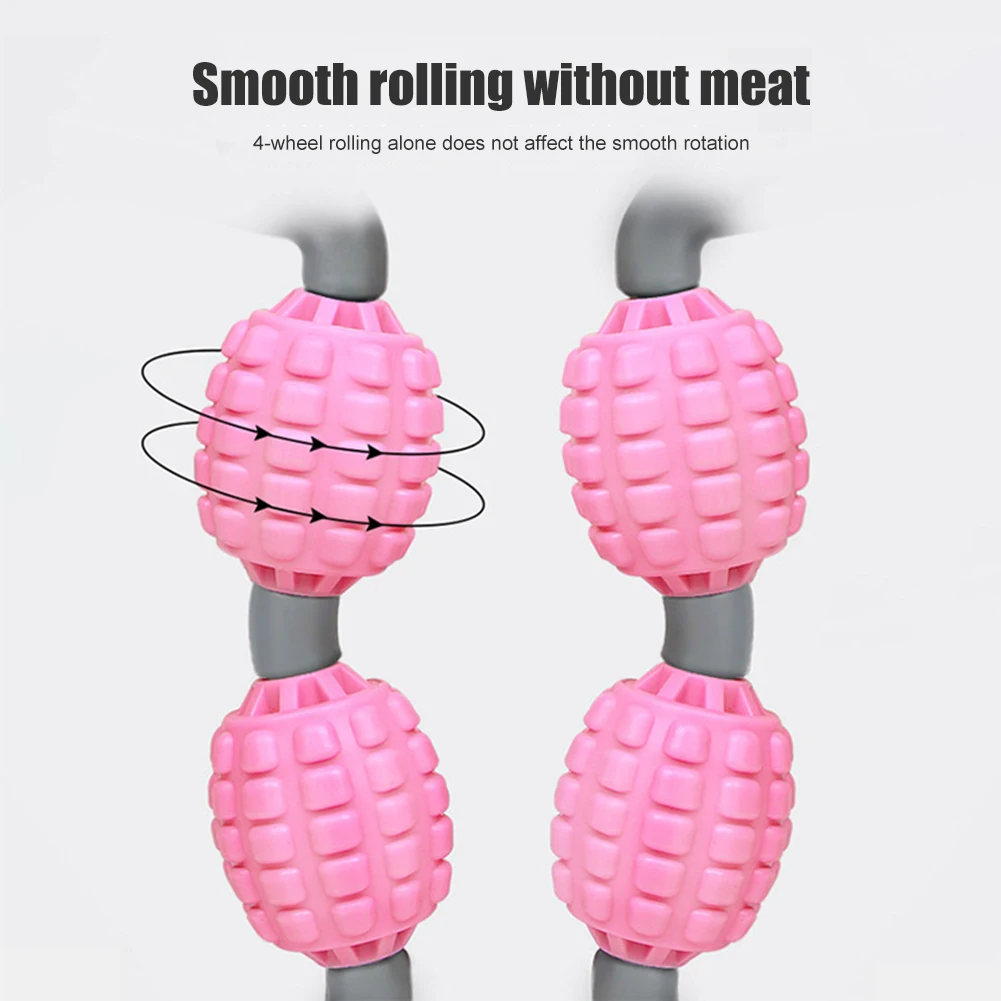 

Muscle Massage Roller 5 Wheel Trigger Point Relax Neck Arm Leg Massager Comprehensive Massage Equipment Fitness Gym Yoga Pilates