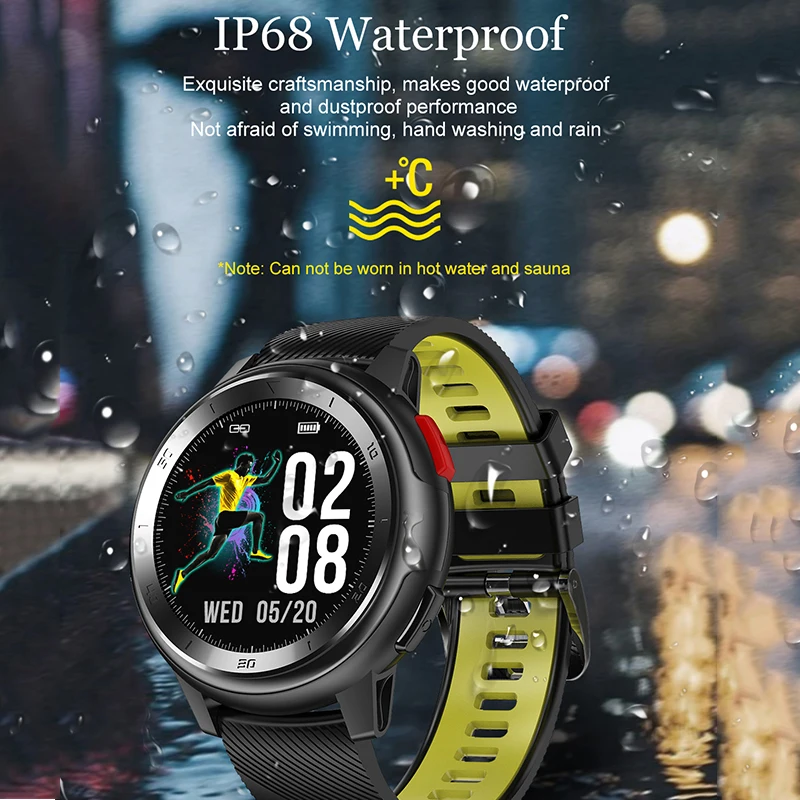 Лучший подарок для мужа 1 2 дюймов бизнес smart watch ЭКГ пульсометр музыка здоровья
