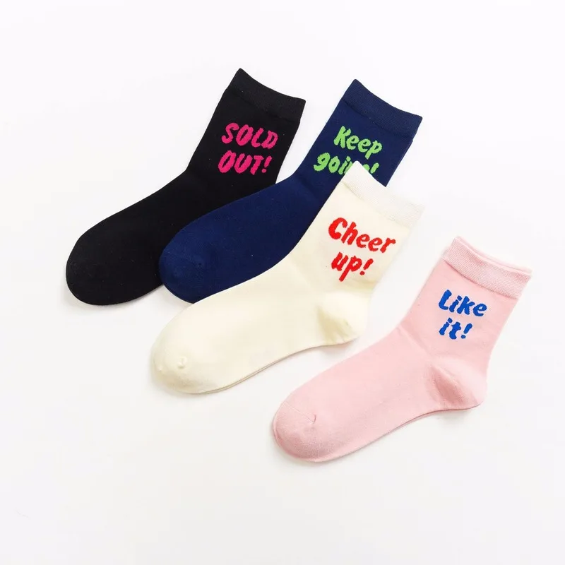 1 пара Осень Зима Новые английские носки без костяного шва сплошной цвет