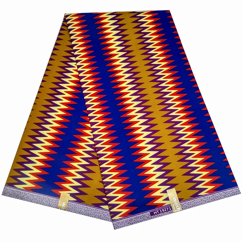 Лучшее качество 2020 Модный Красочный полиэфирный материал африканская Анкара