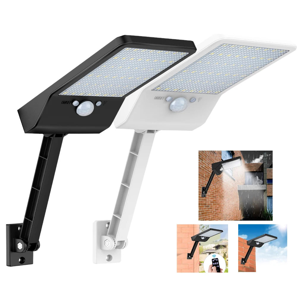 KDL Led Солнечный настенный свет сад Лампа PIR датчик движения Открытый