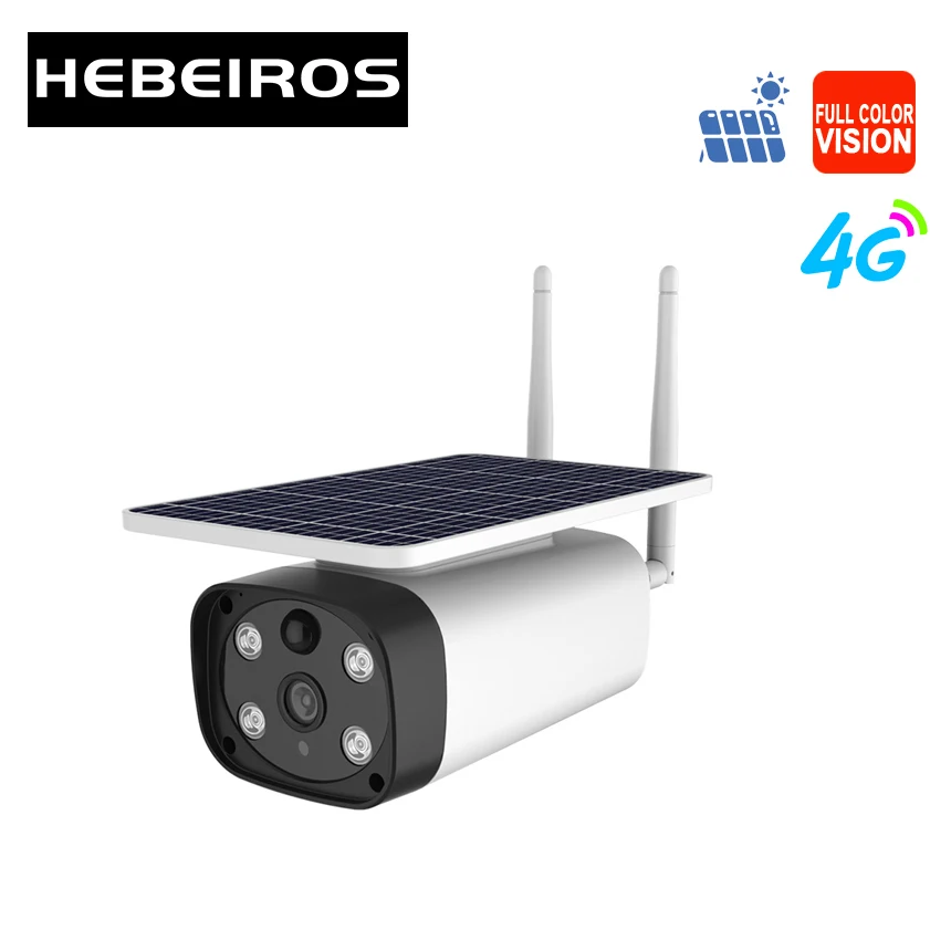 IP камера Hebeiros 1080P Starlight с солнечной батареей и поддержкой 4G Wi Fi|Камеры