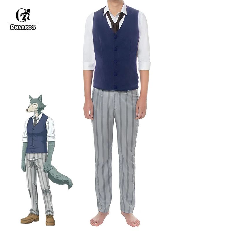 ROLECOS аниме Beastars Wolf Косплей Костюм Legoshi косплей костюм Мужская школьная форма