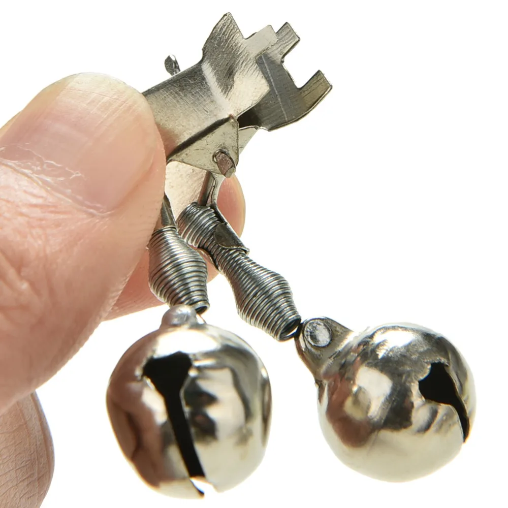 

Hot Sale 10 Pcs/lot Fishing Twin Bells Bite Alarm Clip-on For Fishing Rod Outdoor Tools Accessory