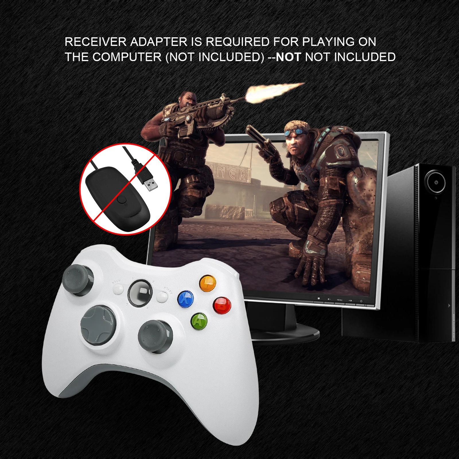 Беспроводной игровой контроллер для Xbox360 2.4GH джойстик XBOX360 Microsoft PC Windows 7 8 10 |