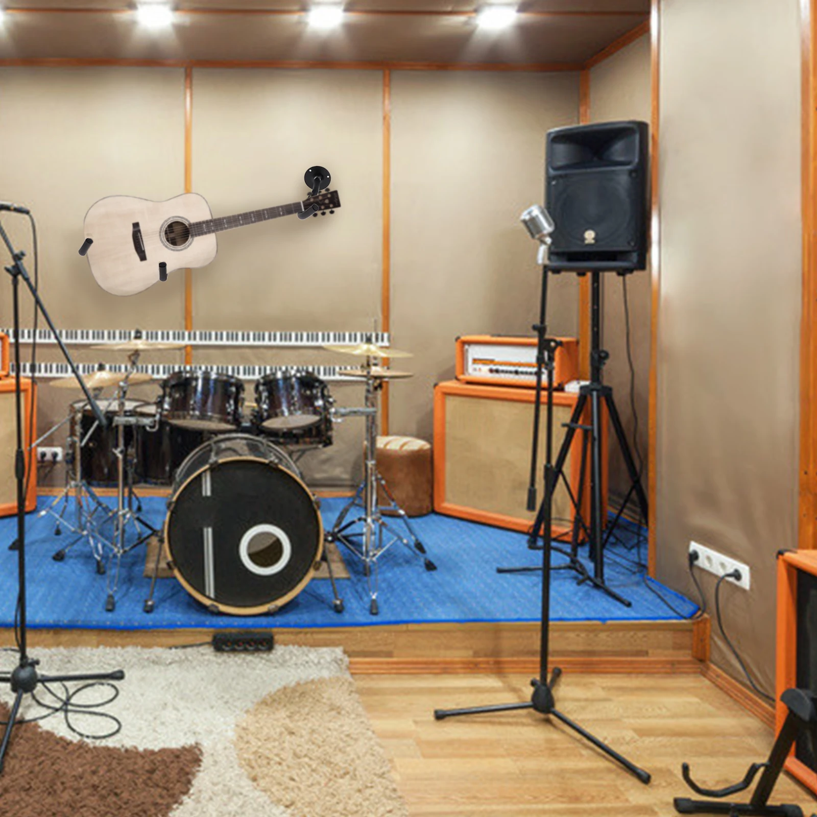 

Универсальная гитара настенная вешалка стойка для гитара укулеле стены Дисплей