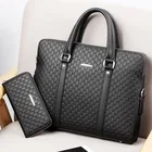 Мужской портфель, сумка на плечо, мужская сумка через плечо, сумка для ноутбука 14 дюймов, дорожная сумка, Мужская двухслойная сумка