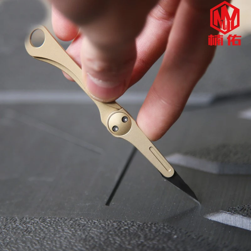 1 шт. EDC Мини латунный складной универсальный нож распакованный для распаковки