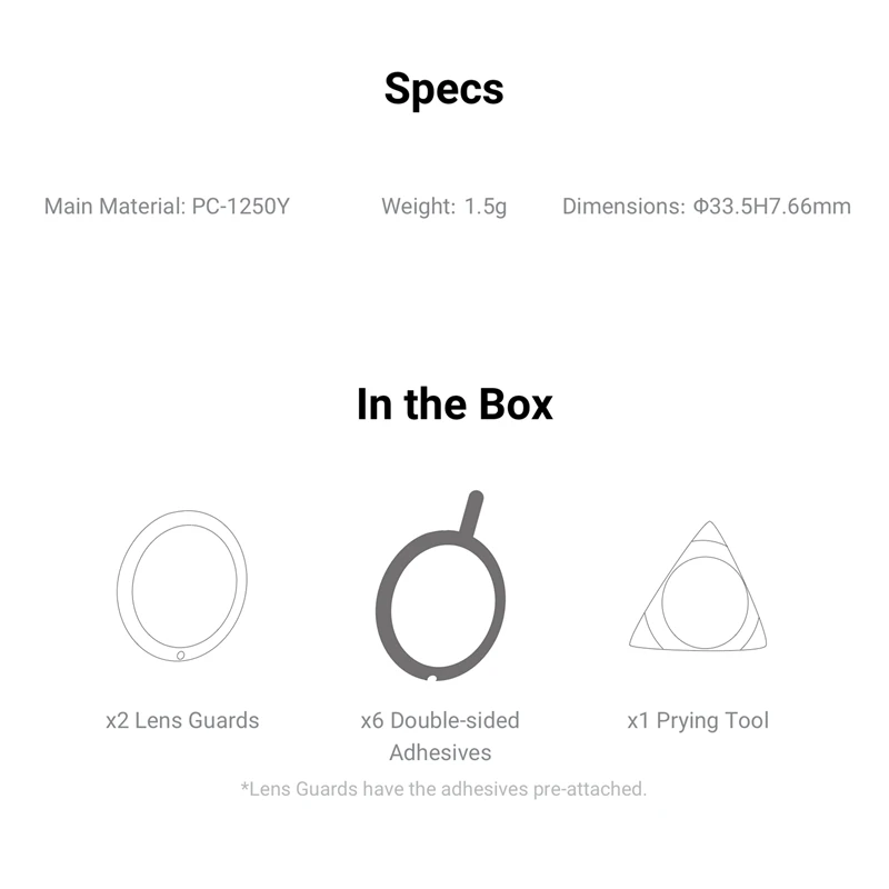 

1 Pair for Insta360 ONE X2 Lens Guards Protection Panoramic & 1 Pcs New Multifunction Rotation Handle Tripod Holder