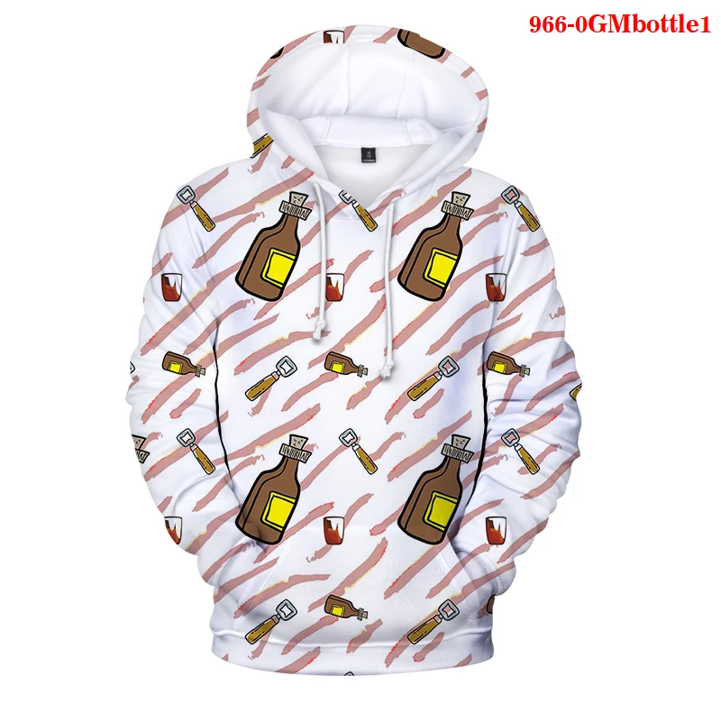 Women Sweetshirts Bottle Print 3D Hoodies Harajuku Sweatshirts Aesthetic Clothes Kpop Hoodie Oversize Sweat Femme Kawaii Clothes