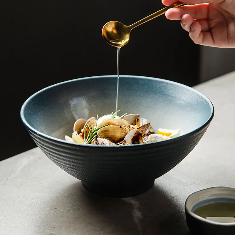 Керамическая чаша FANCITY в японском стиле для рамен Большая Морская дома большая