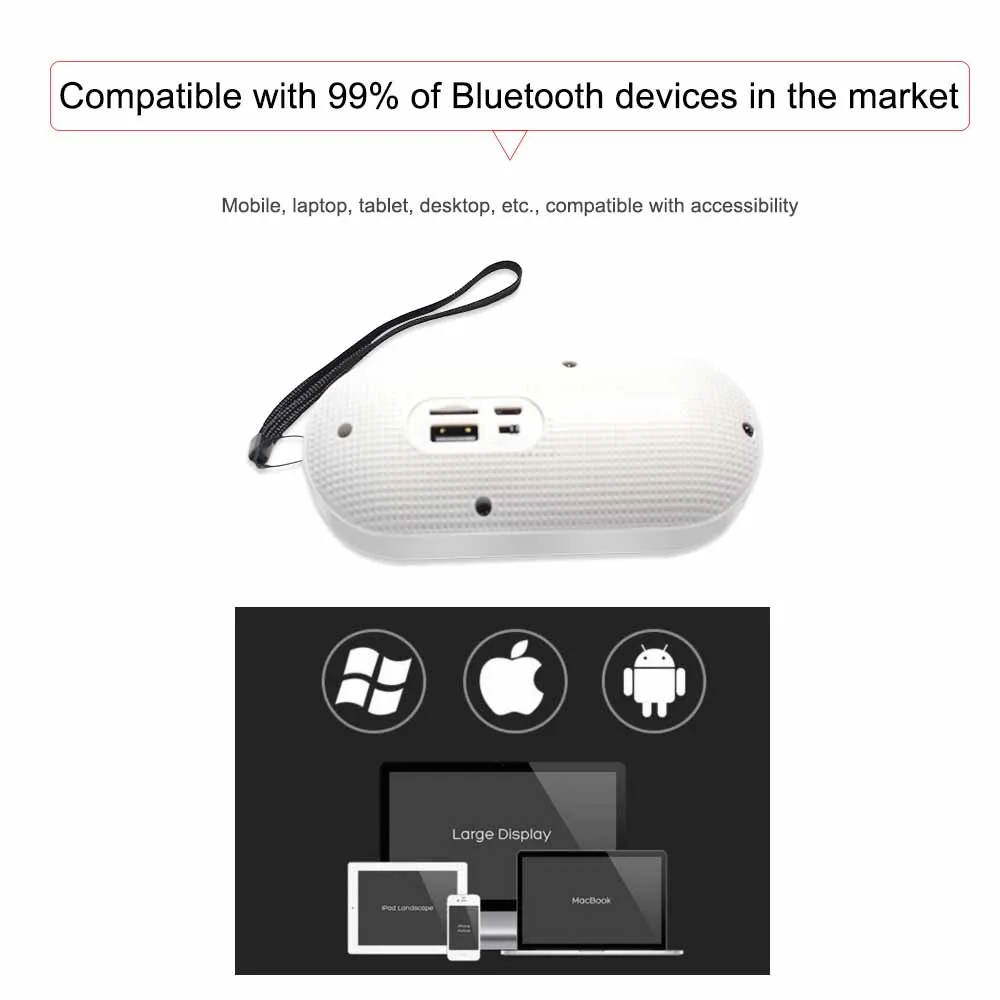 Мини Беспроводная bluetooth колонка Портативная ПК 3 м Y2 для улицы 0 музыкальный плеер