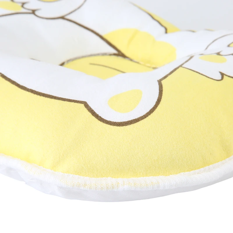 

Newborn Infant Soft Cotton Neck Support Print Bear Head Shape Baby Shaping Pillow Toddler Bedding Sleeping Pillows