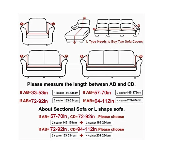 

Convex Stretch Sofa Cover Non-slip Breathable Sofa Protective Cover L-shaped Corner Modern Living Room Slipcover(1/2/3/4 Seat)