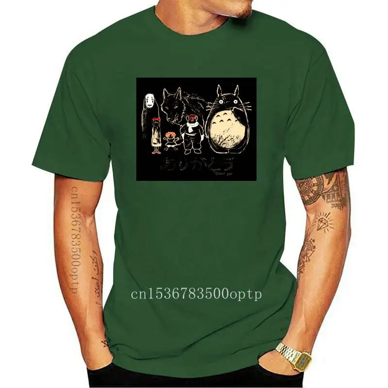 

New Men T-shirts Tribute To Miyazaki No Face Anime Graphic Print Summer Tshirts Streetwear Ulzzang Harajuku T-Shirt Droshipping